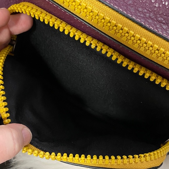 Rare. Authentic. Coach Men's Track Belt Bag in Purple and Yellow/Gold - Picture 8 of 14